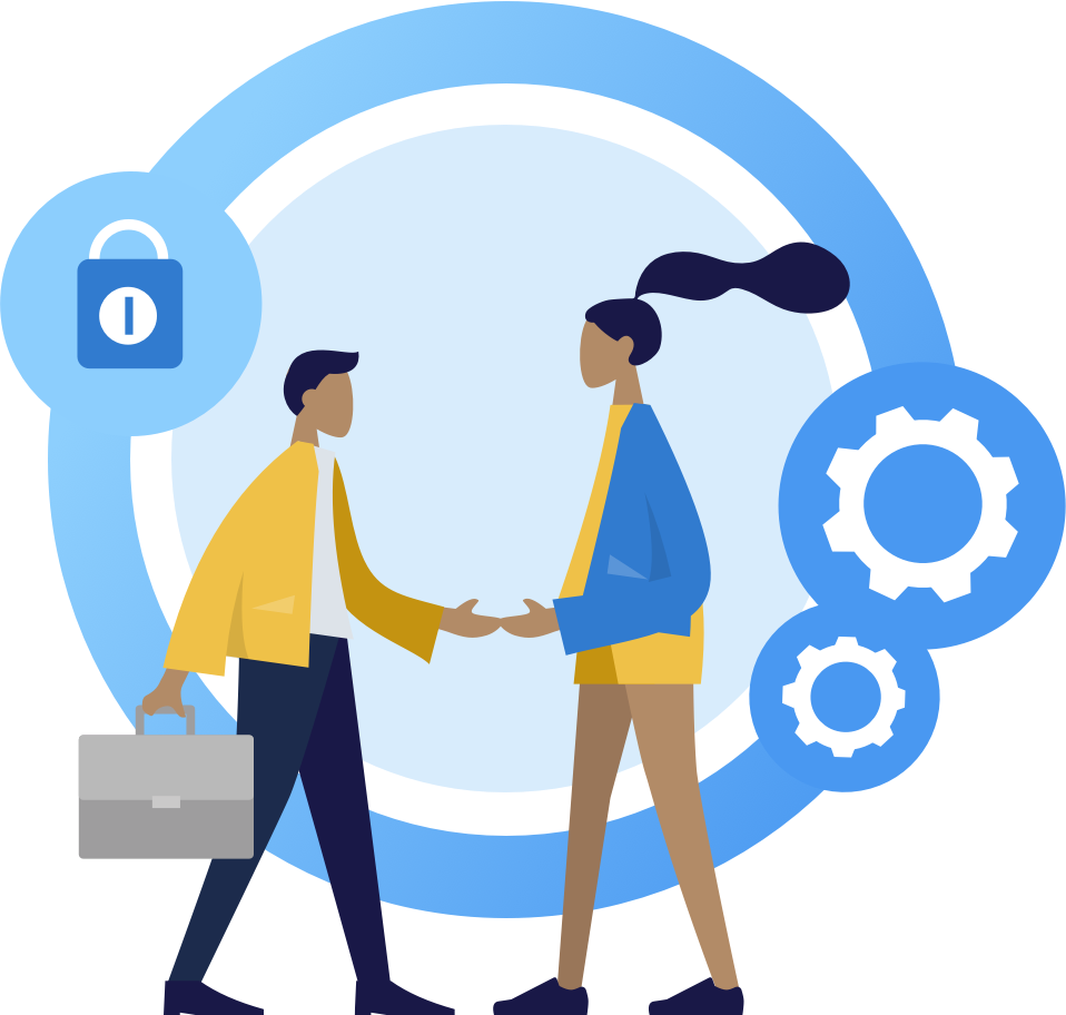 Person sitting at desk with 6 monitors viewing data